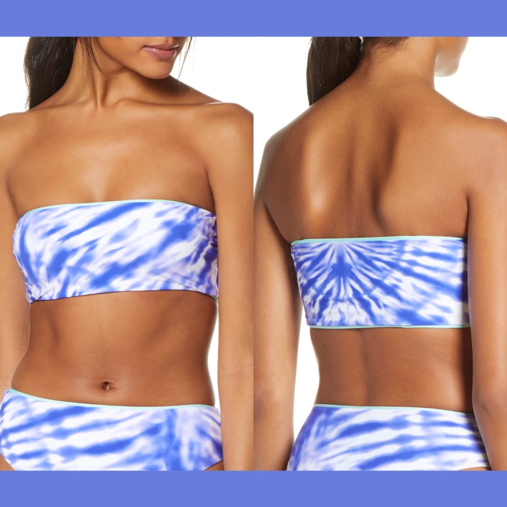 NEW Seafolly Tie‎ Dye Beach Break Tube Bikini Top 8